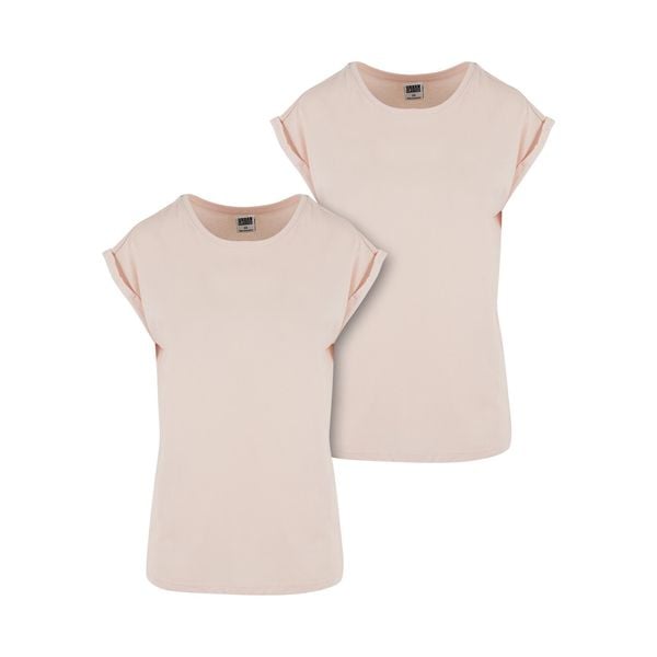 Koszulka damska Urban Classics extended shoulder (x2). Czerwone bluzki sportowe damskie Urban Classics, bez kołnierzyka, bez ramiączek. Za 149.50 zł.