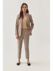 TATUUM Spodnie w kolorze brązowo-czarno-różowym rozmiar: 38. Brązowe spodnie materiałowe damskie Tatuum, bez wzorów, z materiału. Za 167.28 zł.