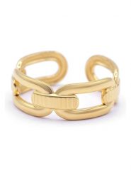 MOODE Pierścionek "Charlotte" rozmiar: onesize. Żółte pierścionki damskie MOODE, ze stali. Za 43.99 zł.