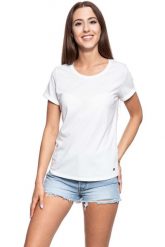 MUSTANG T SHIRT DAMSKI Alina C Embro 1009061 2020. Białe t-shirty damskie Mustang, s, bez wzorów, bez kołnierzyka. W wyprzedaży za 39.99 zł.