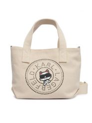 KARL LAGERFELD Torebka B2W50089 Kremowy. Białe torebki klasyczne damskie Karl Lagerfeld, bez wzorów, z materiału, bez dodatków. Za 339.99 zł.