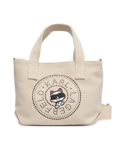 KARL LAGERFELD Torebka B2W50089 Kremowy. Białe torebki klasyczne damskie Karl Lagerfeld, bez wzorów, z materiału, bez dodatków. Za 339.99 zł.