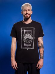 4F T-shirt regular z nadrukiem siatkarskim męski - czarny XL. Czarne t-shirty męskie 4f, l, bez wzorów, z bawełny, bez kołnierzyka. Za 69.99 zł.