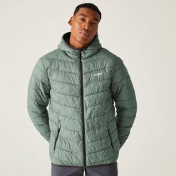 Kurtka z kapturem męska Hillpack II. Zielone kurtki męskie Regatta, m, bez wzorów, z poliamidu, eleganckie, z kapturem. W wyprzedaży za 229.99 zł.