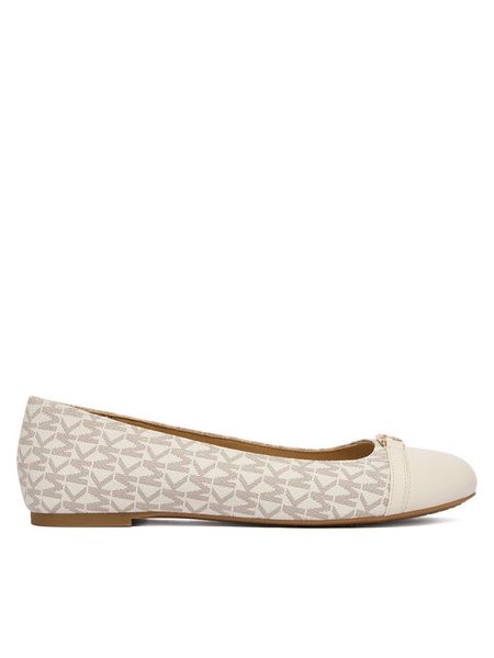 MICHAEL Michael Kors Baleriny Mandy Flat 40F5MAFP1L Écru. Baleriny damskie MICHAEL Michael Kors, bez wzorów, ze skóry, bez obcasa. Za 399.99 zł.