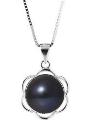 Pearline Srebrny naszyjnik z zawieszką - dł. 42 cm rozmiar: onesize. Czarne naszyjniki damskie Pearline, srebrne. Za 252.99 zł.