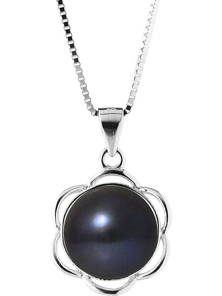 Pearline Srebrny naszyjnik z zawieszką - dł. 42 cm rozmiar: onesize. Czarne naszyjniki damskie Pearline, srebrne. Za 252.99 zł.