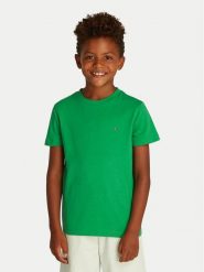 Tommy Hilfiger T-Shirt Essential KB0KB06879 D Zielony Regular Fit. Zielone t-shirty chłopięce Tommy Hilfiger, bez wzorów, z bawełny, bez ramiączek. Za 69.99 zł.