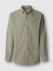 Pepe Jeans Koszula "Payon" - Regular fit - w kolorze khaki rozmiar: L. Brązowe koszule męskie Pepe Jeans, l, bez wzorów, z jeansu, bez kołnierzyka, bez ramiączek. Za 136.13 zł.