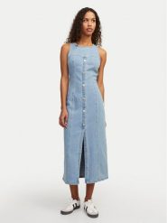 JJXX Sukienka jeansowa Tinga 12268941 Niebieski Slim Fit. Niebieskie sukienki damskie JJXX, xs, bez wzorów, z bawełny, bez kołnierzyka, bez ramiączek. Za 159.99 zł.