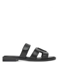 Lasocki Klapki RST-EMIE-29 Czarny. Czarne klapki damskie Lasocki, bez wzorów, ze skóry, bez obcasa. Za 139.99 zł.