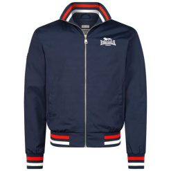 Kurtka Lonsdale Newdigate. Niebieskie kurtki męskie Lonsdale, xl, bez wzorów, z bawełny, sportowe, bez kaptura. Za 424.95 zł.
