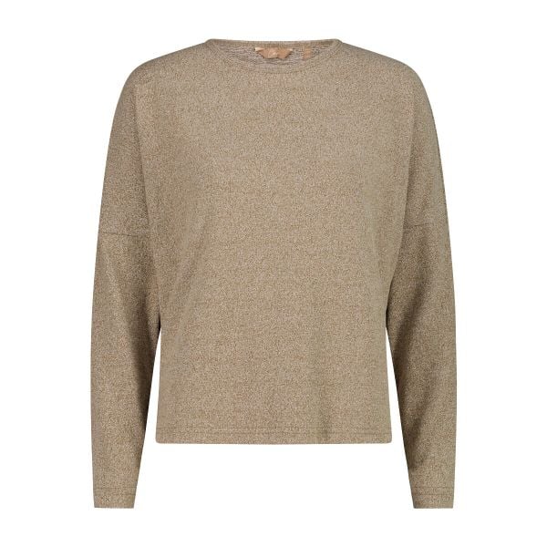 Damski sweter z dekoltem w łódkę CMP. Brązowe swetry klasyczne damskie CMP, xs, z jersey, bez kołnierzyka. Za 154.50 zł.