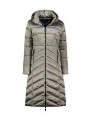 Geographical Norway Płaszcz zimowy "Blanche" w kolorze szarym rozmiar: XXL. Szare płaszcze damskie Geographical Norway, na zimę, xxl, bez wzorów, z puchu. Za 289.20 zł.