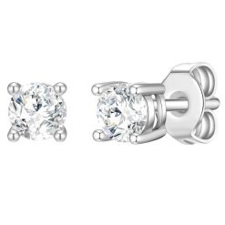 Rafaela Donata Kolczyki z Srebro wysokiej próby w Srebrny 1 ct Damski. Szare kolczyki damskie Rafaela Donata, z cyrkonią, srebrne, na sztyftcie. Za 99.99 zł.