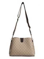 Lucky Bees Torebka w kolorze kremowo-brązowym - 33 x 20 x 12 cm rozmiar: onesize. Brązowe torebki klasyczne damskie Lucky Bees, bez wzorów, z materiału, bez dodatków. Za 78.99 zł.