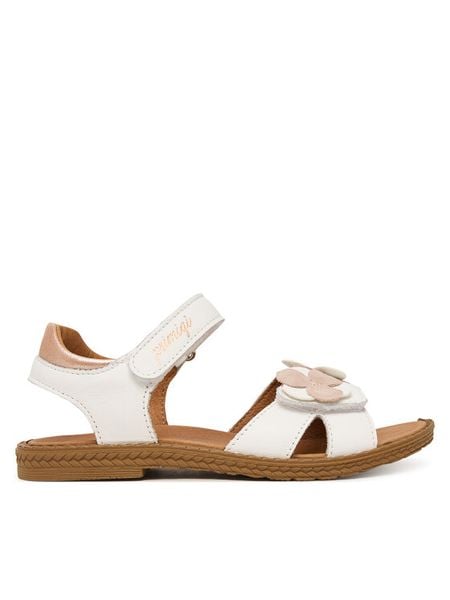 Primigi Sandały 1386933 S Biały. Białe sandały dziewczęce Primigi, ze skóry, bez zapięcia. Za 279.99 zł.