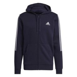 Bluza męska z kapturem rozpinana ADIDAS M CUT 3S FZ HD S. Czarne bluzy z kapturem męskie Adidas, m, z bawełny. Za 269.00 zł.