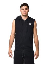 Bluza z kaptur na co dzień na siłownię. Czarne bluzy z kapturem męskie LEONE 1947 APPAREL, s, z dżerseju. Za 218.92 zł.