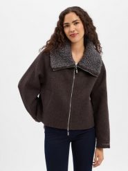 MOS MOSH sweter wełniany Kobiety brązowy, L. Brązowe swetry klasyczne damskie Mos Mosh, l, z wełny, bez kołnierzyka. Za 999.95 zł.
