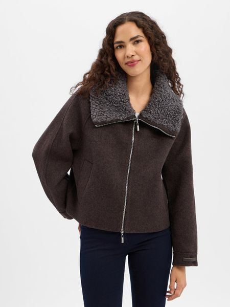 MOS MOSH sweter wełniany Kobiety brązowy, L. Brązowe swetry klasyczne damskie Mos Mosh, l, z wełny, bez kołnierzyka. Za 999.95 zł.