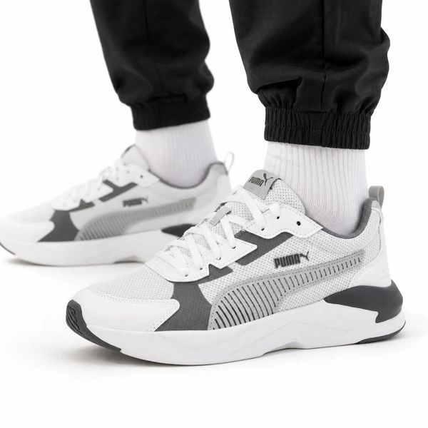 Buty męskie sneakersy sportowe Puma X-RAY 3 LT. Białe buty sportowe na co dzień męskie Puma, z dresówki, bez zapięcia, trekkingowe. Za 229.00 zł.