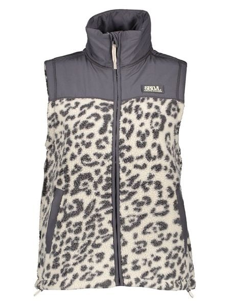 Sublevel Kamizelka pluszowa w kolorze antracytowo-kremowym rozmiar: XXL. Brązowe kamizelki damskie Sublevel, xxl. Za 130.81 zł.