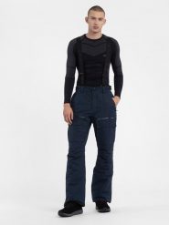 4F Spodnie narciarskie w kolorze granatowym rozmiar: M. Niebieskie spodnie materiałowe męskie 4f, bez wzorów. Za 457.95 zł.