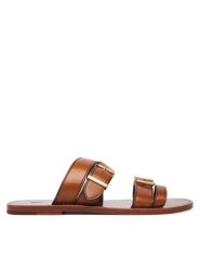 Polo Ralph Lauren Klapki 818P01589001 Brązowy. Brązowe klapki damskie Polo Ralph Lauren, bez wzorów, ze skóry, bez obcasa. Za 1,499.00 zł.