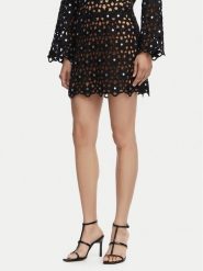 MICHAEL Michael Kors Spódnica mini MS670M4KNE Czarny Regular Fit. Czarne spódniczki damskie MICHAEL Michael Kors, m, bez wzorów, z syntetyku, mini, trapezowe. Za 859.99 zł.