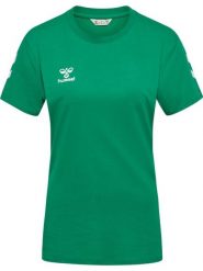 Koszulka damska Hummel Go 2.0 Chevron. Niebieskie t-shirty damskie HUMMEL, s, bez wzorów, z bawełny, bez kołnierzyka. Za 137.50 zł.
