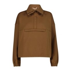 Damski sweter 1/2 zip CMP. Brązowe swetry klasyczne damskie CMP, bez kołnierzyka. Za 340.00 zł.