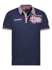 Geographical Norway Koszulka polo "Krusty" w kolorze granatowym rozmiar: S. Niebieskie koszulki polo męskie Geographical Norway, s, bez wzorów, z bawełny, bez ramiączek. Za 70.08 zł.