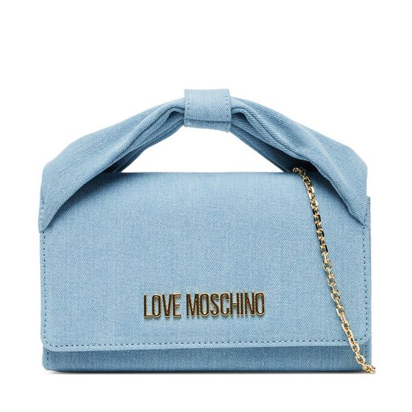 Torebka LOVE MOSCHINO. Niebieskie torebki klasyczne damskie Love Moschino, bez wzorów, bez dodatków. Za 389.99 zł.