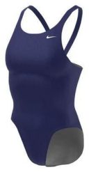Strój pływacki jednoczęściowy damski Nike Hydrastrong Solid Fastback. Niebieskie stroje jednoczęściowe damskie NIKE SWIM, bez wzorów. Za 163.33 zł.