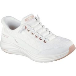Buty sportowe damskie Skechers Contour Foam Golden Hour. Białe buty sportowe na co dzień damskie Skechers, bez wzorów, z syntetyku. Za 369.99 zł.
