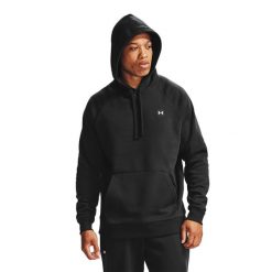 Bluza męska Under Armour Rival Hoodie. Brązowe bluzy bez kaptura męskie Under Armour, m. Za 188.93 zł.