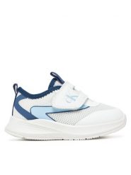 Calvin Klein Jeans Sneakersy Low Cut Velcro V1X9-83001-1697Y Biały. Białe buty sportowe chłopięce Calvin Klein Jeans, z jeansu, bez zapięcia. Za 189.99 zł.