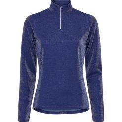 Damska koszulka jeździecka z zamkiem 1/2 Equipage Shimmer. Niebieskie t-shirty damskie EQUIPAGE, xl, bez wzorów, bez kołnierzyka. Za 254.50 zł.