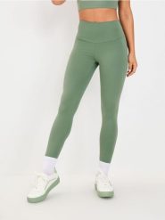 Legginsy GYM HARD - zielony. Zielone legginsy damskie Sinsay, l, bez wzorów. Za 39.99 zł.
