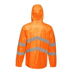 Kurtka Odblaskowa Unisex Dla Dorosłych HiVis Łatwe Pakowanie. Brązowe kurtki damskie Regatta, l, bez wzorów, z materiału, z kapturem. Za 155.99 zł.