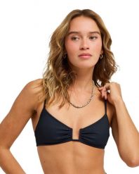 Stanik bikini typu bralette dla Kobiety ROXY LOVE Czarny. Szare bikini damskie Roxy, bez wzorów. Za 169.99 zł.