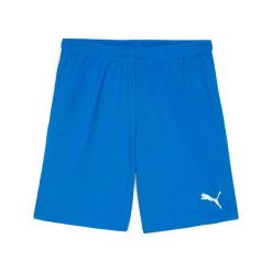 Szorty Puma TeamGloal. Białe szorty męskie Puma, z materiału, bez kołnierzyka. Za 118.00 zł.