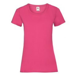 Koszulka Damska Valueweight. Czerwone bluzki damskie Fruit of the Loom, xl, bez wzorów, sportowe, bez kołnierzyka, bez ramiączek. Za 35.99 zł.