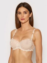 Chantelle Biustonosz balkonetka Champs Elysées C26050 Beżowy. Brązowe biustonosze Chantelle, bez wzorów, z syntetyku. Za 239.99 zł.