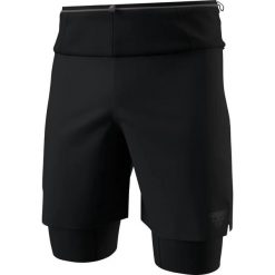 Szorty 2 w 1 Dynafit Ultra. Czarne szorty męskie Dynafit, bez wzorów, sportowe. Za 436.40 zł.