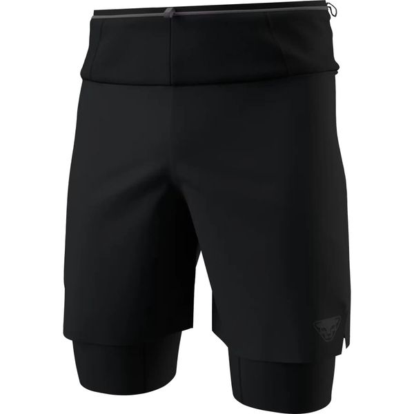 Szorty 2 w 1 Dynafit Ultra. Czarne szorty męskie Dynafit, bez wzorów, sportowe. Za 436.40 zł.