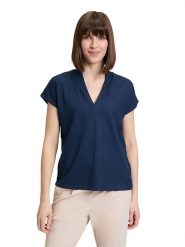 BETTY & CO Koszulka w kolorze granatowym rozmiar: XL. Niebieskie bluzki damskie Betty & Co., xl, bez wzorów, bez kołnierzyka. Za 70.90 zł.