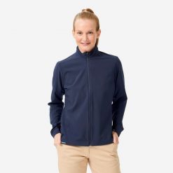 Kurtka do golfa damska Inesis RW500 wiatroszczelna hydrofobowa. Niebieskie kurtki damskie INESIS, xs, bez wzorów, z elastanu, bez kaptura. Za 139.99 zł.