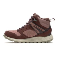 Buty turystyczne damskie Merrell Wildwood Mid Ltr Wp. Czerwone obuwie trekkingowe damskie MERRELL. Za 469.99 zł.